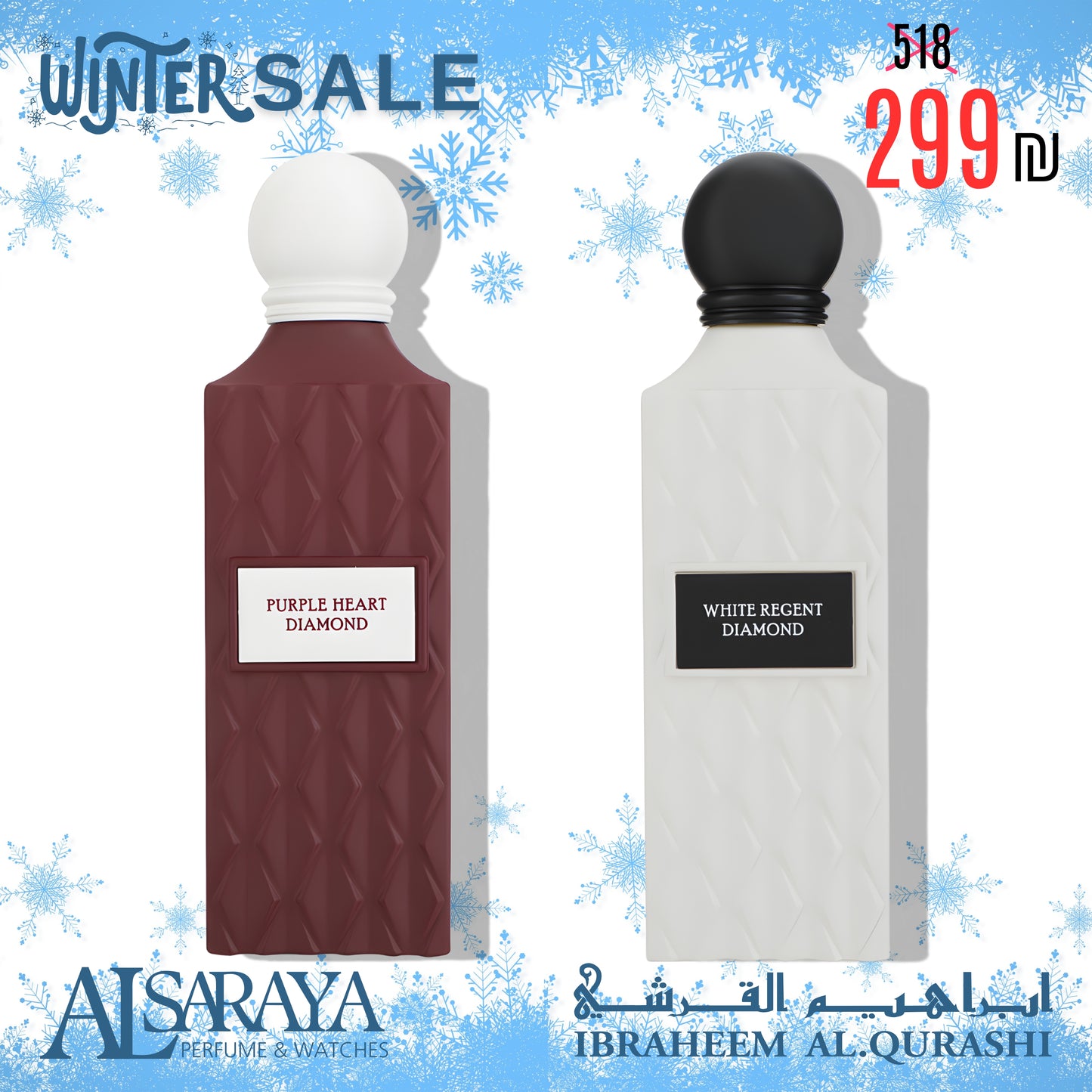 Purple Heart Diamond + White regent Diamond